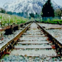 スイス　ローカル鉄道の線路