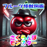 ワルすぎる…ギャングモンスター爆誕！さくらんぼフルーツモンスター【フルーツ怪獣図鑑】#shorts　  #くだもの　 #フルーツ