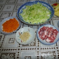 人参の入った焼きそば