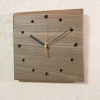 新作作品　木製時計【神代ニレ】