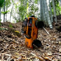 竹林間伐作業からのRCトレッキング