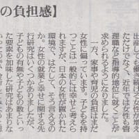 「幸福度から見える少子化の実相」という新聞記事です