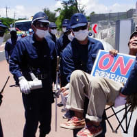 【拡散願います】炎暑の中での第4ゲート前に座り込む(20250613)