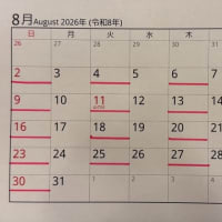 2026年坂根医院の日程表