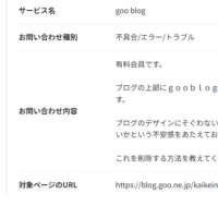 当サイトの上部に強制表示されているブログ終了告知について運営会社に申し入れ
