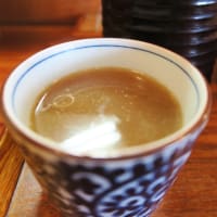 今日の蕎麦湯　手打ち蕎麦 むらかみ＠広島県府中市