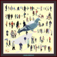 Pigeon and people 6426／鳩と人々 