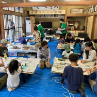 竹クラフト企画は、約９０人の参加で大盛況