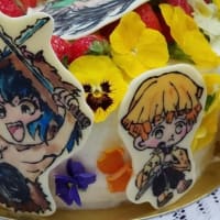 ★鬼滅の刃で誕生日ケーキ☆