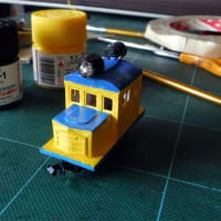 Nゲージ鉄道模型工作　－ 塗装・ヘッドライト・テールライト　が済んだ ー