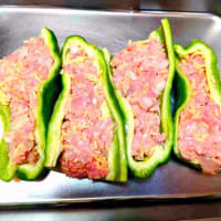 ジャンボな肉詰め