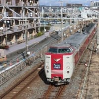 岡山の列車（381系特急やくも）