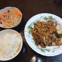 回鍋肉と春雨サラダ