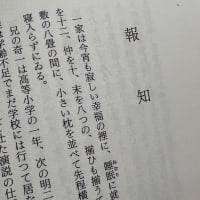 近松秋江全集第一巻より『報知』を読む
