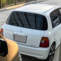 JA4 リヤ3面スモークフィルムDIY施工