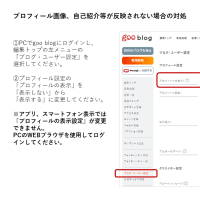 【解消】goo blogアプリでプロフィール欄が消える・設定できない事象について