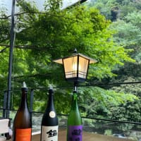 金木犀がほのかに香る箱根の川床で鍋島の日本酒に舌鼓！@箱根湯本 牛なべ 右近