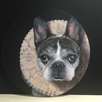 犬の肖像画　桃太郎くん
