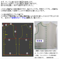 製図　フレンチスリーブ