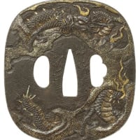 鍔　海鼠図透鐔　 T-018-1SU9 鍔: 無銘:海鼠透かし | 日本刀販売の葵美術
