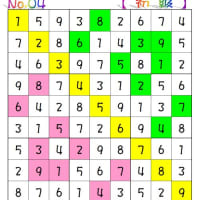 ❤06-13❤猫の肉球ナンプレ始めました。「初級④中級(上)①」