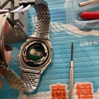 腕時計の電池交換とボタン修理