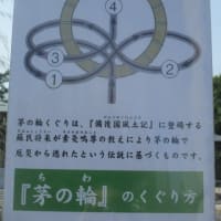 夏越の大祓・・・廣島護国神社さんに参拝に行ってきました　茅の輪くぐり、大祓の人形・・・夏を乗り越えたいですね