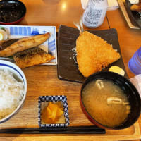釣宿酒場 マヅメ＠西新宿「本日の焼き魚と大アジフライ定食」