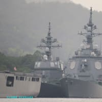 【G3X撮影特報】舞鶴展示訓練前夜,北吸岸壁に憩う護衛艦ひゅうが・あたご・ふゆづき(2022-07-15)