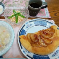 男の作る朝食 No2462 りんごケーキ
