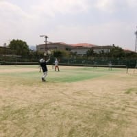 ＷBＧＴ℃数値で「原則中止」ですが「テニス」をしました