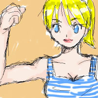 力こぶ