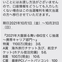 １１００万円当たった‼️らしい(￣^￣)