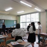 熊野川中学校との合同授業