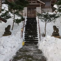 神社参道の除雪
