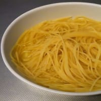 レンジでパスタをゆでてみた