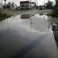 雨水による道路浸水