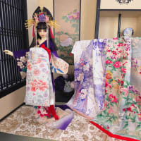 SD13少年用花魁着物セット：牡丹と雉