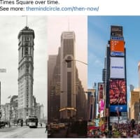 Times Square Past and Present