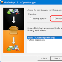 転ばぬ先のバックアップ（今回は MozBackup -- Thunderbird）