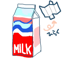  パレット代用品その②：牛乳パック