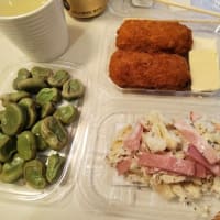 |M3397|近鉄八尾駅前スーパー『コノミヤ』でホテル飯の買出し。コノミヤの総菜を楽しんで、マルタイのカップ長崎ちゃんぽんがうまいんだな～！