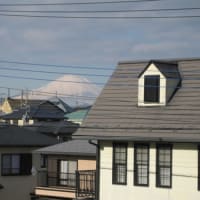 今日の窓からの富士山