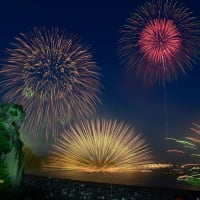 熊野大花火大会の三尺玉海上自爆