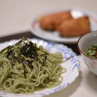 わかめ入り、ざる中華を