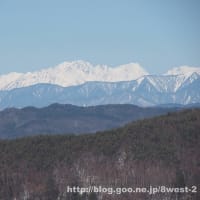 北アルプスと蓼科山