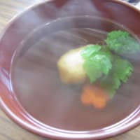冬の精進料理勉強会 at 葉山 ／豆乳で作る蒸し豆腐・キノコの炊き込みご飯est.