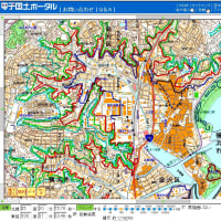 横浜市の津波避難用の標高（海抜）の地図。自分の自宅や勤務先会社や通学先学校の標高がわかる