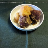 さつまいもとジャガイモの煮物