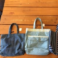 三河木綿の藍染のバッグが入荷しました！！